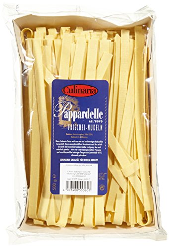 Culinaria Pappardelle all'uovo Frischei-Nudeln 12 mm, 4 Ei, 5er Pack (5 x 500 g) von Unbekannt