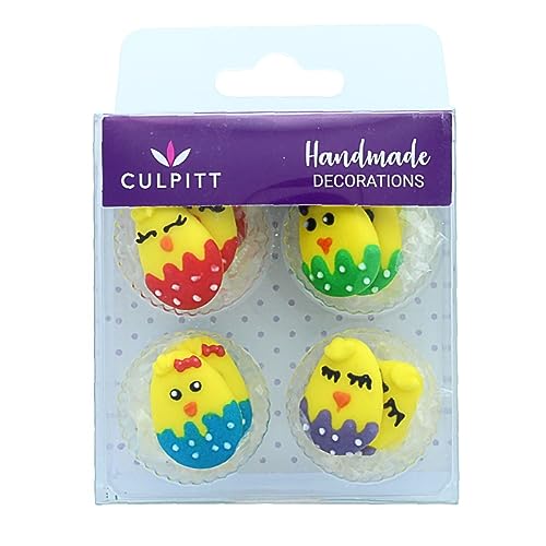 Cute Baby Chicks Cake Decorations - Pack of 12 von Culpitt