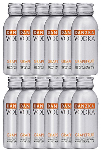 Danzka Grapefruit Miniaturen 12 x 0,05 Liter von Unbekannt