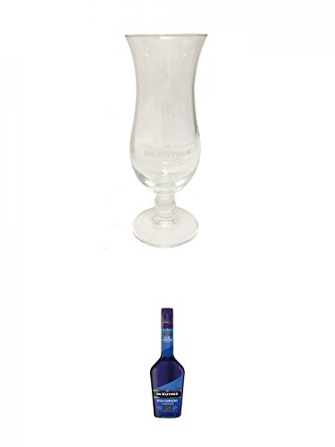 De Kuyper Cocktailglas 1 Stück + De Kuyper Blue Curacao Likör 0,7 Liter von Unbekannt