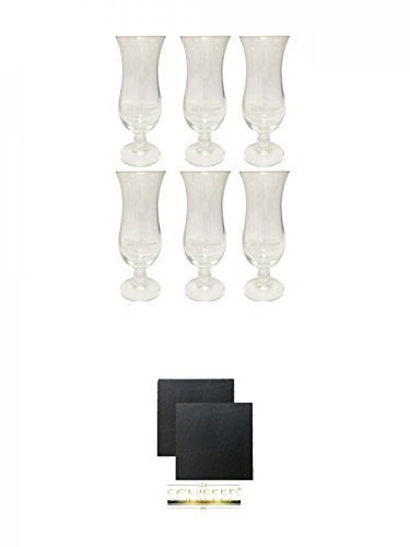 De Kuyper Cocktailglas 6 Stück + Schiefer Glasuntersetzer eckig ca. 9,5 cm Ø 2 Stück De Kuyper Cocktailglas 6 Stück + Schiefer Glasuntersetzer eckig ca. 9,5 cm Ø 2 Stück von Unbekannt