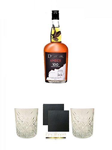 Dictador 100 Month aged Rum Amber 0,7 Liter + Dictador Rum Glas 1 Stück + Schiefer Glasuntersetzer eckig ca. 9,5 cm Ø 2 Stück + Dictador Rum Glas 1 Stück Dictador 100 Month aged Rum Amber 0,7 Liter + Dictador Rum Glas 1 Stück + Schiefer Glasuntersetzer eckig ca. 9,5 cm Ø 2 Stück + Dictador Rum Glas 1 Stück von Unbekannt