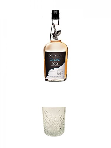 Dictador 100 Month aged Rum Claro 0,7 Liter + Dictador Rum Glas 1 Stück von Unbekannt