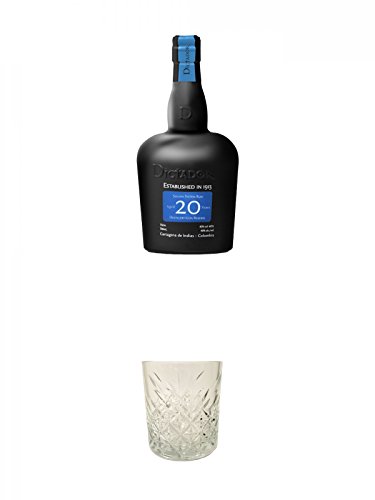 Dictador Solera System Rum 20 Jahre Kolumbien 0,7 Liter + Dictador Rum Glas 1 Stück von Unbekannt