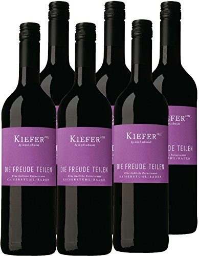 Die Freude teilen - Kiefer - rot - lieblich - 10,2%vol. - 6er Paket von Unbekannt