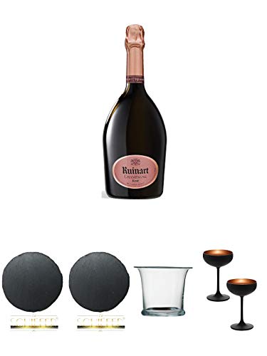 Dom Ruinart Champagner Rose 1,5 Liter Magnum + Schiefer Glasuntersetzer RUND ca. 9,5 cm Durchmesser + Schiefer Glasuntersetzer RUND ca. 9,5 cm Durchmesser + Sekt/Champagnerkühler mundgeblasen 1 Stück - 2000055 + Sektschale/Champagnerschale Stölzle 2 Gläs Dom Ruinart Champagner Rose 1,5 Liter Magnum + Schiefer Glasuntersetzer RUND ca. 9,5 cm Durchmesser + Schiefer Glasuntersetzer RUND ca. 9,5 cm Durchmesser + Sekt/Champagnerkühler mundgeblasen 1 Stück - 2000055 + Sektschale/Champagnerschale Stölzle 2 Gläs von Unbekannt