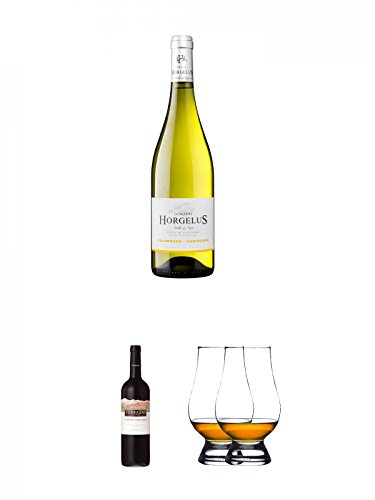 Domaine Horgelus Blanc 0,75 Liter + Terrazas Cabernet Sauvignon Argentinien 0,75 Liter + The Glencairn Glass Whisky Glas Stölzle 2 Stück von Unbekannt