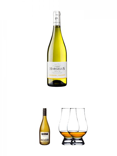 Domaine Horgelus Blanc 0,75 Liter + Terrazas Reserva Chardonnay Argentinien 0,75 Liter + The Glencairn Glass Whisky Glas Stölzle 2 Stück von Unbekannt
