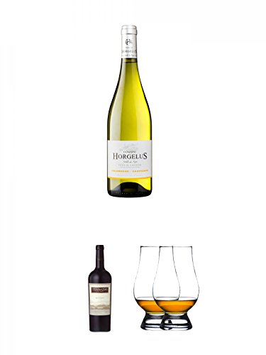 Domaine Horgelus Blanc 0,75 Liter + Terrazas Reserva Malbec Argentinien 0,75 Liter + The Glencairn Glass Whisky Glas Stölzle 2 Stück von Unbekannt
