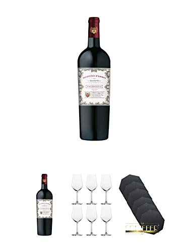 Doppio Passo Primitivo Salento IGT 13% 2 x 1,50 Liter Magnumflasche + Rotweingläsergeschenkset von Unbekannt