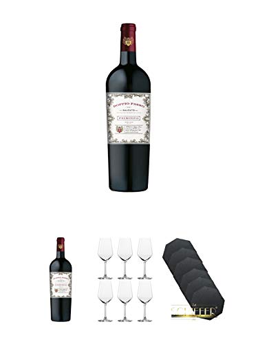 Doppio Passo Primitivo Salento IGT 13% 2 x 1,50 Liter Magnumflasche + Rotweingläsergeschenkset Doppio Passo Primitivo Salento IGT 13% 2 x 1,50 Liter Magnumflasche + Rotweingläsergeschenkset von Unbekannt