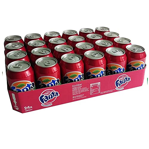 Fanta Strawberry & Kiwi 24 x 0,33l Dose (Erdbeere & Kiwi) von Fanta