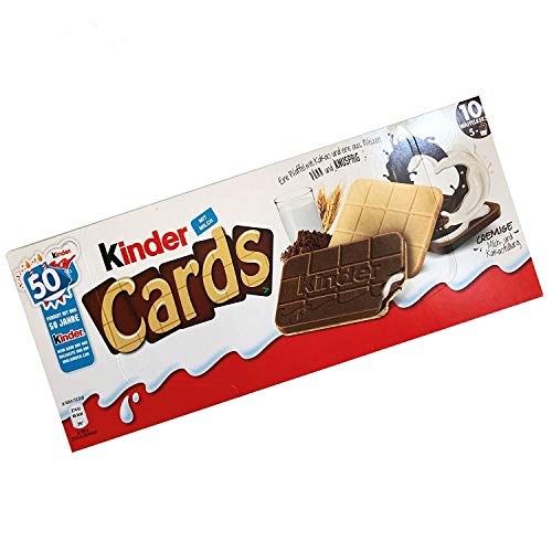 Ferrero Kinder Cards Kekse mit Milch und Kakaofüllung 3er Pack (3x128g Packung) von Unbekannt