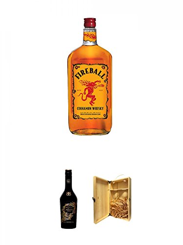 Fireball Whisky Zimt Likör Kanada 0,7 Liter + Baileys Chocolate Deluxe 0,5 Liter + 1a Whisky Holzbox für 2 Flaschen mit Hakenverschluss Fireball Whisky Zimt Likör Kanada 0,7 Liter + Baileys Chocolate Deluxe 0,5 Liter + 1a Whisky Holzbox für 2 Flaschen mit Hakenverschluss von Unbekannt