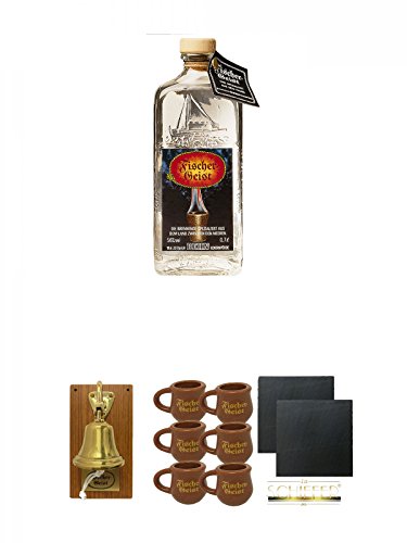 Fischergeist Kräuterlikör 0,5 Liter + Fischergeist Feuerglocke 1 Stück Groß + Fischergeist Keramikkrüge 6 Stück + Schiefer Glasuntersetzer eckig ca. 9,5 cm Ø 2 Stück Fischergeist Kräuterlikör 0,5 Liter + Fischergeist Feuerglocke 1 Stück Groß + Fischergeist Keramikkrüge 6 Stück + Schiefer Glasuntersetzer eckig ca. 9,5 cm Ø 2 Stück von Diverse