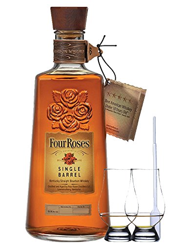 Four Roses Single Barrel Selection Straight Bourbon 0,7 Liter + 2 Glencairn Gläser + Einwegpipette 1 Stück von Unbekannt