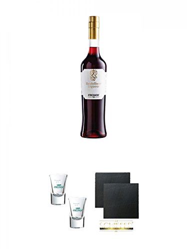 Freihof Heidelbeer Likör aus den Alpen 0,5 Liter + Freihof Stamperl Glas 2cl 2 Stück + Schiefer Glasuntersetzer eckig ca. 9,5 cm Ø 2 Stück Freihof Heidelbeer Likör aus den Alpen 0,5 Liter + Freihof Stamperl Glas 2cl 2 Stück + Schiefer Glasuntersetzer eckig ca. 9,5 cm Ø 2 Stück von Unbekannt