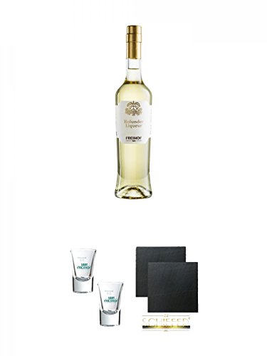 Freihof Holunderblüten Likör aus den Alpen 0,5 Liter + Freihof Stamperl Glas 2cl 2 Stück + Schiefer Glasuntersetzer eckig ca. 9,5 cm Ø 2 Stück Freihof Holunderblüten Likör aus den Alpen 0,5 Liter + Freihof Stamperl Glas 2cl 2 Stück + Schiefer Glasuntersetzer eckig ca. 9,5 cm Ø 2 Stück von Unbekannt