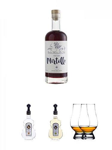 Freihof Mirtillo Likör aus den Alpen 0,7 Liter + Nannerl Marillenschnaps 38% in Geigenform 0,5 Liter + Nannerl Williamsbirnen - Likör 20% in Geigenform 0,5 Liter + The Glencairn Glas Stölzle 2 Stück Freihof Mirtillo Likör aus den Alpen 0,7 Liter + Nannerl Marillenschnaps 38% in Geigenform 0,5 Liter + Nannerl Williamsbirnen - Likör 20% in Geigenform 0,5 Liter + The Glencairn Glas Stölzle 2 Stück von Unbekannt