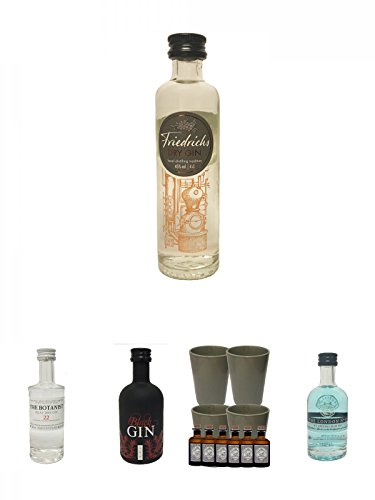 Friedrichs Gin 0,04 Liter Miniatur + The Botanist Islay Dry Gin 0,05 Liter Miniatur + Gansloser Black Gin Distillers Cut Deutschland 0,05 Liter Miniatur + Monkey 47 Gin Minis 6 Stück + 4 x Monkey Becher + The London No. 1 Gin 5 cl Miniatur Friedrichs Gin 0,04 Liter Miniatur + The Botanist Islay Dry Gin 0,05 Liter Miniatur + Gansloser Black Gin Distillers Cut Deutschland 0,05 Liter Miniatur + Monkey 47 Gin Minis 6 Stück + 4 x Monkey Becher + The London No. 1 Gin 5 cl Miniatur von Unbekannt
