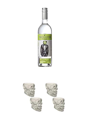 Froggy B Vodka Artisanale 0,7 Liter + Wodka Totenkopf Shotglas 2 Stück + Wodka Totenkopf Shotglas 2 Stück Froggy B Vodka Artisanale 0,7 Liter + Wodka Totenkopf Shotglas 2 Stück + Wodka Totenkopf Shotglas 2 Stück von Unbekannt