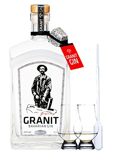 GRANIT Bavarian Gin 0,7 Liter + 2 Glencairn Gläser und Einwegpipette GRANIT Bavarian Gin 0,7 Liter + 2 Glencairn Gläser und Einwegpipette von Unbekannt