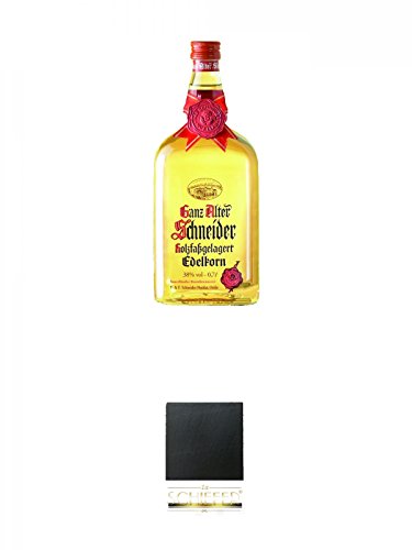 Ganz Alter Schneider, mit 38% vol. 0,7 Liter + Schiefer Glasuntersetzer eckig ca. 9,5 cm Durchmesser Ganz Alter Schneider, mit 38% vol. 0,7 Liter + Schiefer Glasuntersetzer eckig ca. 9,5 cm Durchmesser von Diverse