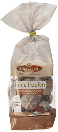 Gaston Feine Tropfen mit Schokoladen-Geschmack, 6er Pack (6 x 80 g) von Gaston