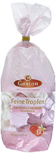 Gaston Feine Tropfen mit Vanille-Erdbeer-Geschmack, 18er Pack (18 x 100 g) von Gaston