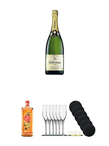 Geldermann - Brut - Flaschengärung - Trocken - Deutschland 1,5 Liter + Miamee Orange Goldwasser Likör 0,7 Liter + Stölzle Exquisit Sektkelch 6er Pack + Schiefer Glasuntersetzer rund 6 x ca. 9,5 cm Durchmesser Geldermann - Brut - Flaschengärung - Trocken - Deutschland 1,5 Liter + Miamee Orange Goldwasser Likör 0,7 Liter + Stölzle Exquisit Sektkelch 6er Pack + Schiefer Glasuntersetzer rund 6 x ca. 9,5 cm Durchmesser von Unbekannt
