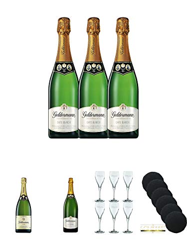 Geldermann - Carte Blanche - Flaschengärung - Trocken - Deutschland 3 x 0,75 Liter + Geldermann - Brut - Flaschengärung - Trocken - Deutschland 1,5 Liter + Geldermann - Carte Blanche - Flaschengärung - Trocken - Deutschland 1,5 Liter + Geldermann Gläser 6 von Unbekannt