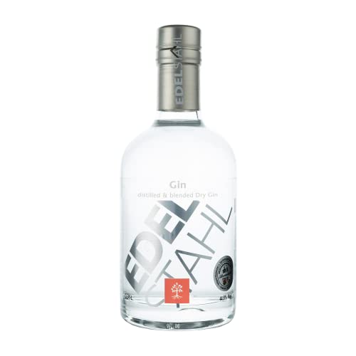 EDELSTAHL Gin 1x0,35 L 44,6% | London Dry Gin | Botanicals mit Noten von Orange, Mandeln, Schokolade | handcrafted Gin | Geschenk für Gin-Liebhaber | deutscher Gin für Gin Tonic von Unbekannt