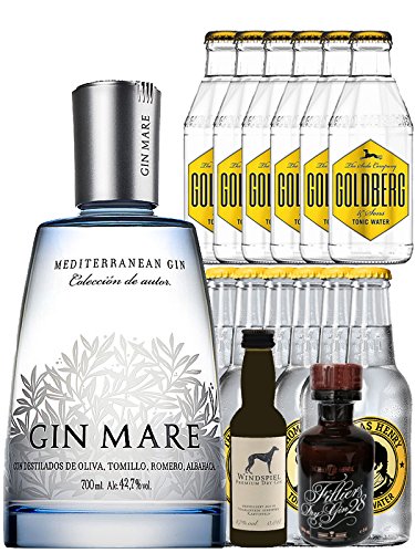 Gin-Set Gin Mare aus Spanien 0,7 Liter + Windspiel Premium Dry Gin Deutschland 0,04 Liter + Filliers Premium Dry Gin Belgien 0,05 Liter MINIATUR, 6 x Thomas Henry Tonic Water 0,2 Liter, 6 x Goldberg Tonic Water 0,2 Liter Gin-Set Gin Mare aus Spanien 0,7 Liter + Windspiel Premium Dry Gin Deutschland 0,04 Liter + Filliers Premium Dry Gin Belgien 0,05 Liter MINIATUR, 6 x Thomas Henry Tonic Water 0,2 Liter, 6 x Goldberg Tonic Water 0,2 Liter von Unbekannt