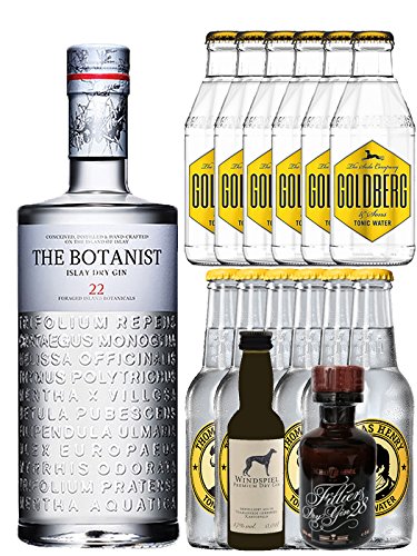 Gin-Set The Botanist Islay Dry Gin 0,7 Liter + Windspiel Premium Dry Gin Deutschland 0,04 Liter + Filliers Premium Dry Gin Belgien 0,05 Liter MINIATUR, 6 x Thomas Henry Tonic Water 0,2 Liter, 6 x Goldberg Tonic Water 0,2 Liter Gin-Set The Botanist Islay Dry Gin 0,7 Liter + Windspiel Premium Dry Gin Deutschland 0,04 Liter + Filliers Premium Dry Gin Belgien 0,05 Liter MINIATUR, 6 x Thomas Henry Tonic Water 0,2 Liter, 6 x Goldberg Tonic Water 0,2 Liter von Unbekannt