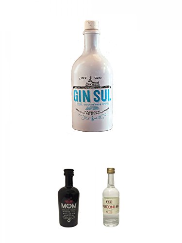 Gin Sul Handcrafted Altona German Dry 0,5 Liter + Mom God Save the Gin England 0,05 Liter Miniatur + Poli Marconi 46 Gin 0,05 Liter Mini Gin Sul Handcrafted Altona German Dry 0,5 Liter + Mom God Save the Gin England 0,05 Liter Miniatur + Poli Marconi 46 Gin 0,05 Liter Mini von Unbekannt