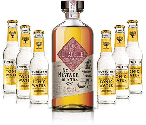 Gin Tonic Set - Citadelle No Mistake Old Tom Gin 50cl (40% Vol) + 6x Fever Tree Tonic Water 200ml inkl. Pfand MEHRWEG -[Enthält Sulfite] von Unbekannt