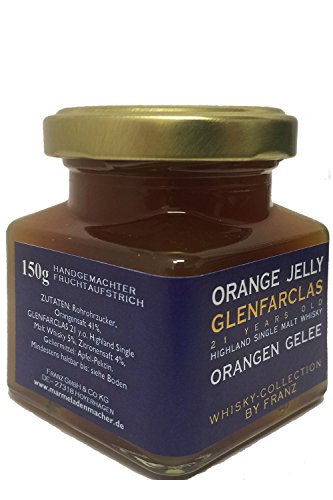 Glenfarclas 21 Jahre Whisky Orangen Gelee 150 Gramm Glas Glenfarclas 21 Jahre Whisky Orangen Gelee 150 Gramm Glas von Unbekannt