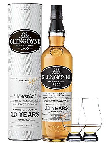 Glengoyne 10 Jahre Single Malt Whisky 0,7 Liter + 2 Glencairn Gläser von Unbekannt