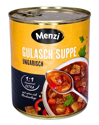 Gulaschsuppe ungarisch Extra 1:1 von MENZI, 800ml Gulaschsuppe ungarisch Extra 1:1 von MENZI, 800ml von MENZI