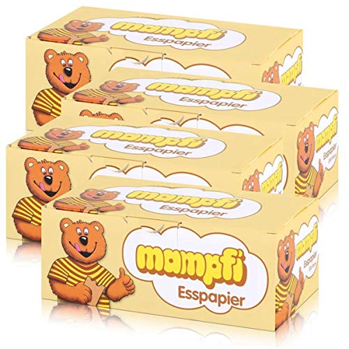 HDmirrorR Mampfi Esspapier Oblaten 200 Stück - unverwechselbarer Geschmack (4er Pack) von Unbekannt