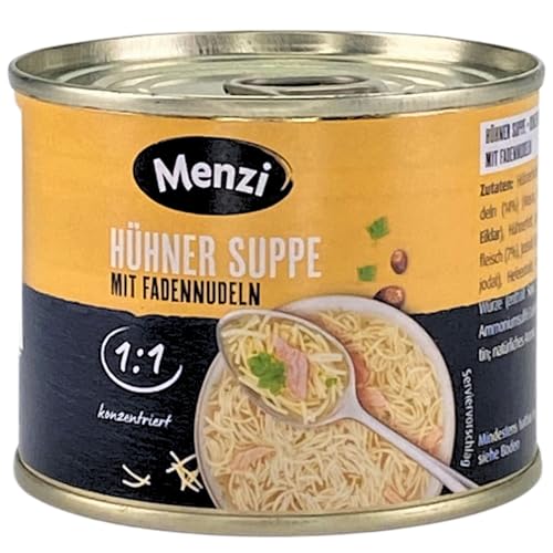 HÜHNERSUPPE mit Fadennudeln 1:1 von Menzi, 5x200ml von MENZI