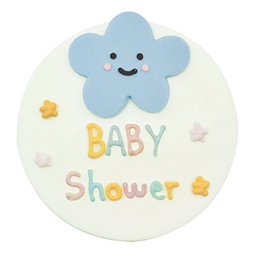 Happy Clouds Baby Shower Sugarcraft Plaque Happy Clouds Baby Shower Sugarcraft Plaque von Creative Party