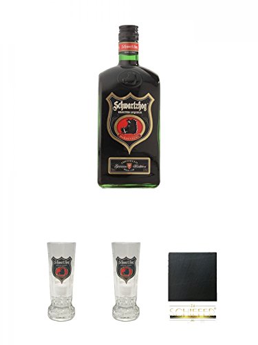 Hardenberg Schwartzhog Kräuterbitter 0,7 Liter + Schwartzhog Shot Glas 4cl 1 Stück + Schwartzhog Shot Glas 4cl 1 Stück + Schiefer Glasuntersetzer eckig ca. 9,5 cm Durchmesser Hardenberg Schwartzhog Kräuterbitter 0,7 Liter + Schwartzhog Shot Glas 4cl 1 Stück + Schwartzhog Shot Glas 4cl 1 Stück + Schiefer Glasuntersetzer eckig ca. 9,5 cm Durchmesser von Diverse