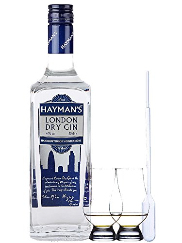 Haymans London Dry Gin 0,7 Liter + 2 Glencairn Gläser und Einwegpipette Haymans London Dry Gin 0,7 Liter + 2 Glencairn Gläser und Einwegpipette von Unbekannt