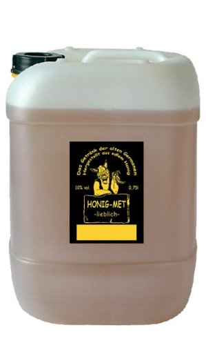Honig-Met "lieblich" im Kanister von Unbekannt