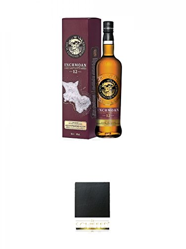 Inchmoan 12 Jahre 0,7 Liter + Schiefer Glasuntersetzer eckig ca. 9,5 cm Durchmesser Inchmoan 12 Jahre 0,7 Liter + Schiefer Glasuntersetzer eckig ca. 9,5 cm Durchmesser von Diverse