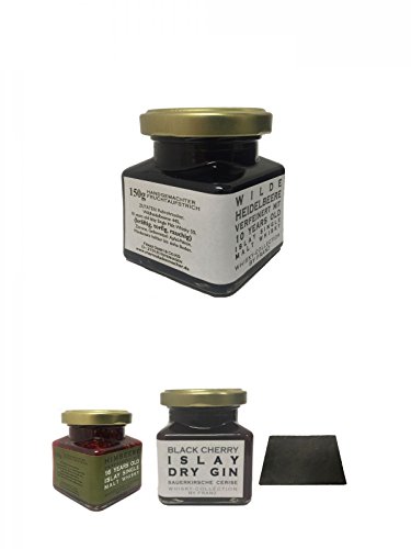 Islay 10 Jahre Single Malt Heidelbeer Marmelade 150g im Glas + Islay 16 Jahre Single Malt Himbeer Marmelade 150g im Glas + Islay Dry Gin Black Cherry Sauerkirsche Marmelade 150 Gramm + Käseplatten - 1 er - Set 22 x 16 aus Schiefer für Dinnerpartys und Ver Islay 10 Jahre Single Malt Heidelbeer Marmelade 150g im Glas + Islay 16 Jahre Single Malt Himbeer Marmelade 150g im Glas + Islay Dry Gin Black Cherry Sauerkirsche Marmelade 150 Gramm + Käseplatten - 1 er - Set 22 x 16 aus Schiefer für Dinnerpartys und Ver von Unbekannt
