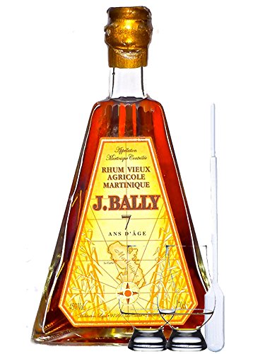 J. Bally Rhum Vieux Agricole Pyramide 7 Jahre - Martinique + 2 Glencairn Gläser + Einwegpipette 1 Stück J. Bally Rhum Vieux Agricole Pyramide 7 Jahre - Martinique + 2 Glencairn Gläser + Einwegpipette 1 Stück von Unbekannt