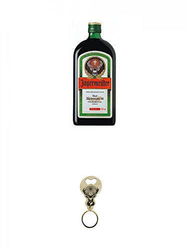 Jägermeister aus Deutschland 0,7 Liter + Jägermeister Flaschenöffner als Schlüsselanhänger 1 Stück von Unbekannt