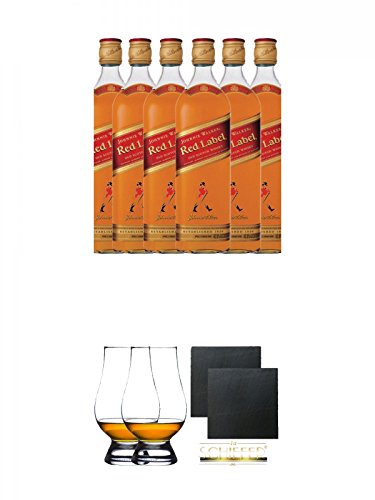 Johnnie Walker Red Label 6 x 0,70 Liter + The Glencairn Glass Whisky Glas Stölzle 2 Stück + Schiefer Glasuntersetzer eckig ca. 9,5 cm Ø 2 Stück Johnnie Walker Red Label 6 x 0,70 Liter + The Glencairn Glass Whisky Glas Stölzle 2 Stück + Schiefer Glasuntersetzer eckig ca. 9,5 cm Ø 2 Stück von Diverse